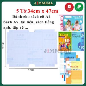 [Xả Kho] Set 10 Tờ Decal Bọc Sách Vở Giấy Bóng Bọc Sách Vở Trong Suốt 28x3830x4334x47cm Chống NướcChống Rách