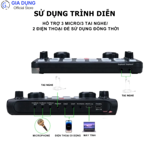 Soundcard X60L Livestream Karaoke Thu Âm kết nối micro điện thoại máy tính điều chỉnh âm thanh tiện lợi