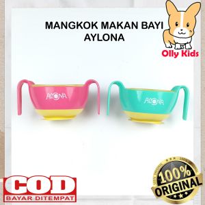 ALYONA MANGKOK PIRING SNACK BAYI AL-022 ANTI SLIP DENGAN PEREKAT DI TAPLAK MANGKOK MANGKOK MAKAN BAYI MANGKOK SUP