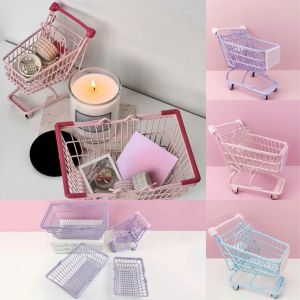 ZG285 เป็นรูกลวง ตะกร้าเก็บของขนาดเล็ก โมเดลโมเดลจำลอง โลหะสำหรับตกแต่ง ที่วางเครื่องเขียนบนโต๊ะ น่ารักน่ารักๆ ตกแต่งด้วยการตกแต่ง ภาชนะรถเข็นของเล่น ออฟฟิศสำหรับทำงาน