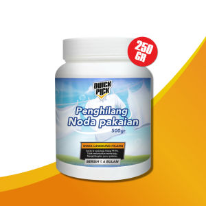 QUICKPICK PENGHILANG NODA PAKAIAN [GRATIS ONGKIR] 500GR Cloth Stain Remover Serbuk Bubuk Pembersih Tinta Kuning Kotoran Membandel Jamur di Kain Sarung Bantal Fabric Cleaner Pemutih Baju Kerah Kaos Powder OXY DETERGENT Not Loxus Unikleen Wiselie