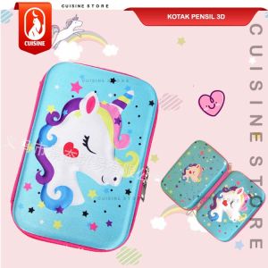 Kotak Pensil 3D Timbul EVA Besar 22 CM Tempat Pensil Anak Karakter Avanger Capybara Kuromi Lucu