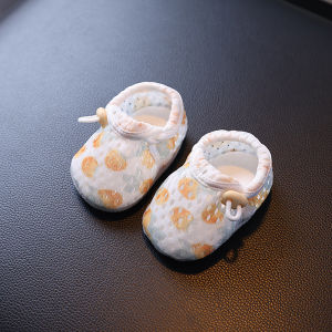 Cute Baby Summer Sandals Soft Soled Cotton Fabric Newborn First Walkers Non Slip Shoes Kids Shoes