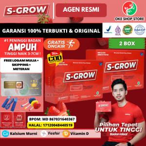 Susu Peninggi Badan S GROW Vitamin Herbal Kalsium Penambah Tinggi Badan Remaja Dewasa Paket E3