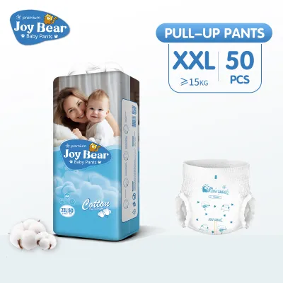 JOy BearBaby Diaper for Baby Pants Pull Up NB-3XL Baby Needs Disposable Diaperr 50pcs Unisex