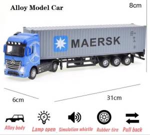【TR TOY】BENZ CONTAINER TRUCK ALLOY DIE CAST TOY CAR MODEL JG260