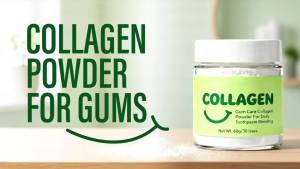 Collagen Powder for Gums Smile Strengthening Collagen Powder for Gums and Teeth Hydroxyapatite Toothpaste Care Powders Protect Gum (1)