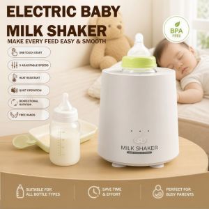 Baby Milk Bottle Shaker USB Rechargeable Automatic Milk Powder Spinner Blender Machine Mixer