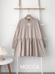 Ruffle Top Busui Friendly Oversize Blouse Kaos Oversize Bukaan Kanan Kiri Trendy Kasual Katun