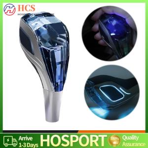 【HCS】Touch Activated Crystal Handles with 7 Light Colors Gear Knob Crystal Gear Shift Knob Compatible with Most Cars
