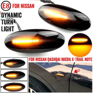 2Pcs Dynamic LED Fender Side Marker Light Flowing Sequential Turn Signal Lamp Indicator Blinker Repeater For Nissan Almera Grand Livina Navara D40 March Micra Juke Leaf Tiida Pulsar X-trail NV200