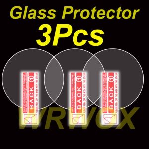 3-Pcs Universal Round Smart Watch HD Tempered Glass Screen ProtectorAnti-Scratch Anti-Fingerprint Bubble Free 28mm 29mm 30mm 31mm 32mm 33mm 34mm 35mm 36mm 37mm 38mm 39mm 40 mm 41mm 42mm