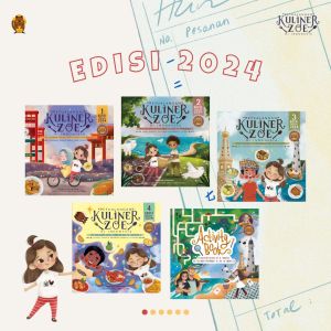 ISI 5 BUKU | Buku Petualangan Kuliner Zoe Little Quokka Bilingual Indonesia Inggris Buku Makanan - Adat Nusantara Buku Anak
