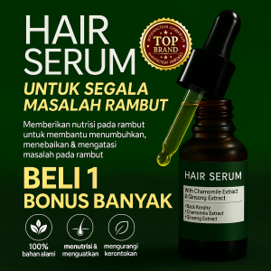 MOYCOURE 2 PCS PAKET Hair Serum & Minyak Kemiri Penumbuh Pelebat Rambut Hitam | Paket hair growth | Penumbuh rambut ampuh