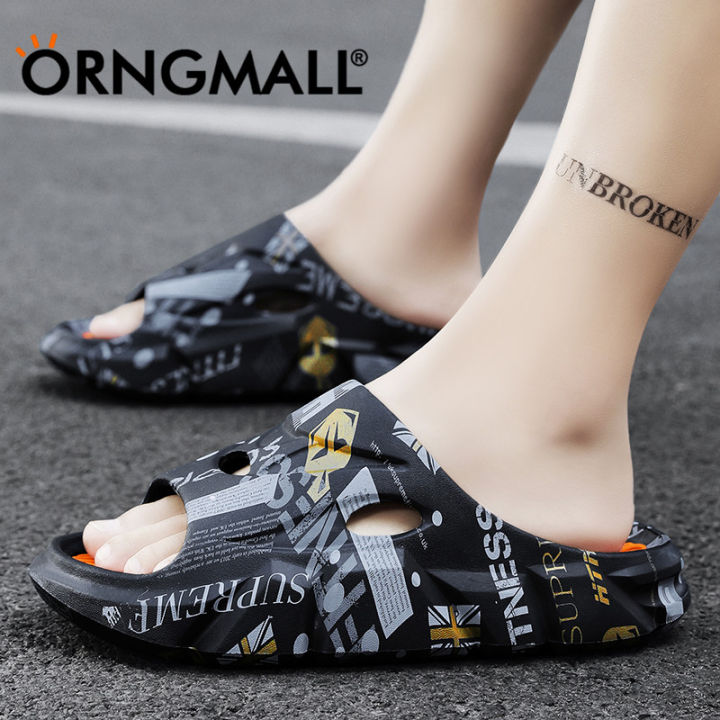 ORNGMALL New Men and Women Sandals Summer Slippers for Men Beach