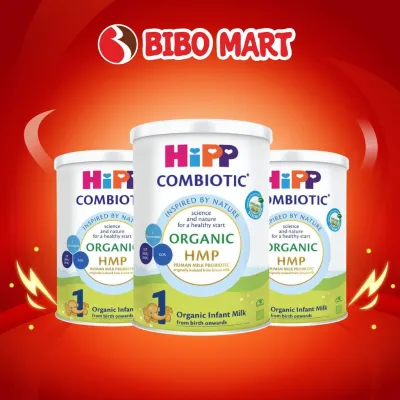 Sữa HiPP Combiotic Organic HMP & GOS số 1 Lon 350g Bổ Sung Dinh Dưỡng Cho Bé - Bibo Mart