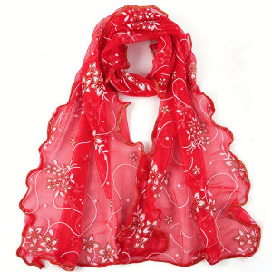 Jifang Elastic Stamping Gold Foil Flower Ruffle Edge Thin Breathable Shawl Long Pashmina Head Scarf Wraps Muslim Hijab Shawls 200*40cm FX63