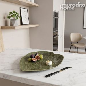 Muraditohome Botanical Leaf Ceramic Serving Plates