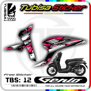 Sticker Striping Variasi Genio - Stiker Sticker Striping Variasi Motor Genio. TBS.12