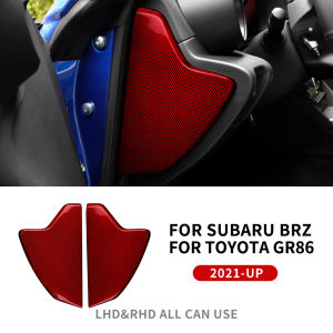 KUNGKIC Carbon Fiber For Subaru BRZ Toyota GR86 2021-2024 Door Anti-Collision Cushion Car Door Bumper Cover Sticker Interior Accessories