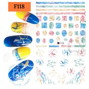 Sicker Dán Móng Tay 3D Nail Sticker Tráng Trí Hoa Văn Đá Ngọc Diamond Sắc Màu F035 / F036 / F037