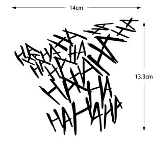 Joker HAHAHA Sticker for Motorcycle Stickers Waterproof Decals Motor Dark Knight Villain Vinyl Decal