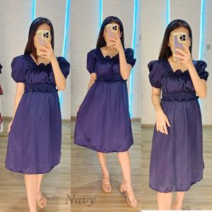 FEMMESHOPA - DRESS TERBARU / DRESS SATEN / DRESS KOREA / DRESS MURAH- BAHAN SATIN- DRESS SATEN BANDANA