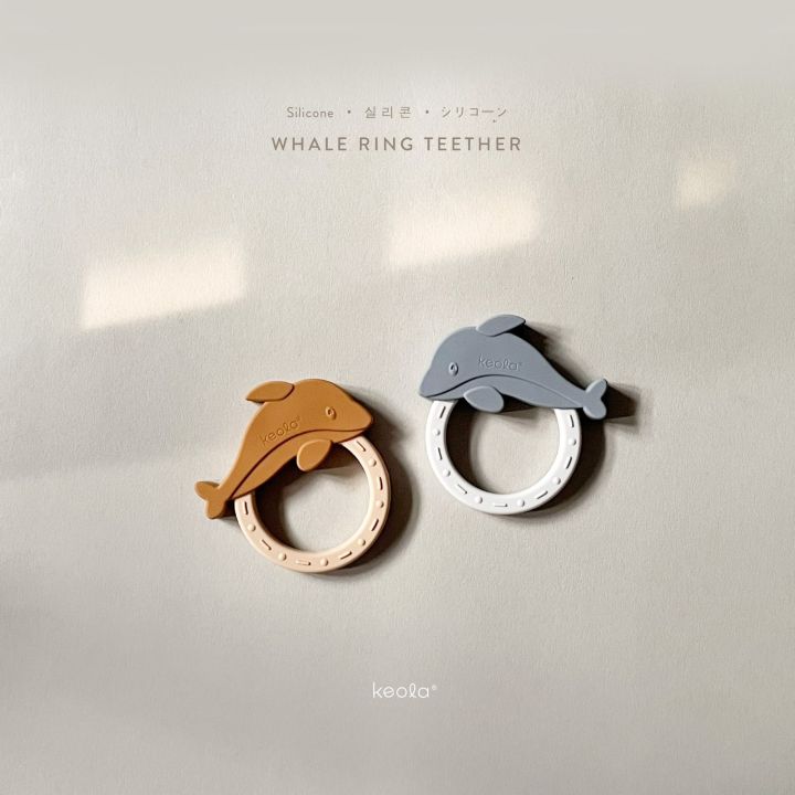 MD Keola Best Teether Dolphin Ring Silicone Premium BPA Free