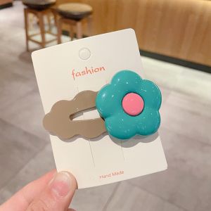 กิ๊บติดผมเด็กดอกไม้ร่องรอยคลิปผมหน้าม้าสำหรับสาวน่ารัก AHOURR