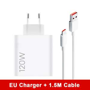 Original Xiao Mi 120W Charger Original EU 6A Turbo Charge Fast Charger Adapter สำหรับ Xiao Mi Mi 12 Lite/ 11T Pro/ 12 Ultra/mix 4 /Redmi K50