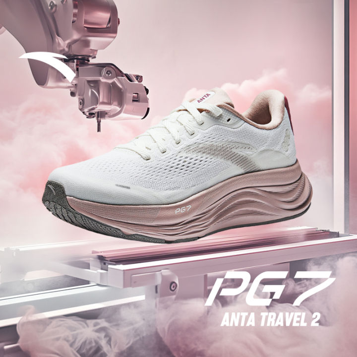ANTA Women PG7 Running Shoes Travel 2 2E Rebound Support Fitness ...