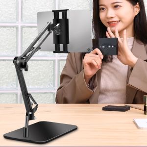 Tablet Lazy Holder 360° Rotation Adjustable Foldable Floor Stand Live Stand For iPad Tab Xiaomi Huawei 手機平板地面支架