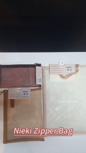 Nieki Zipper Bag / Storage Bag / Document Bag / Zip Bag / Document Pouch / PVC Pouch / File Holder / Document Folder