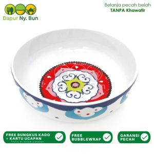Mangkok Makan Motif Nador Ukuran 7 Inch / Cereal Bowl Maroko Nador