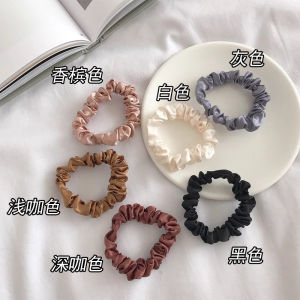 Hair Accessories Headband Does Not Irritate The Scalp Sophistication Headdress Fashion Practicality Elegant Satin Hair Tie Versatile Basic Hair Tie Hair Accessory 优雅百搭缎面发圈发绳