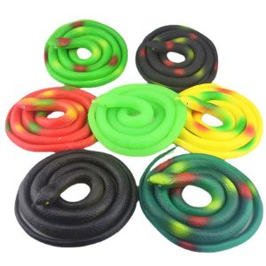 Sticky Rubber Snake 70cm Cobra/Round Snake Toys Tricky Toys Halloween Decorations
