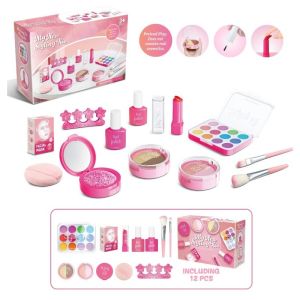 Aoduoyaya Childrens Makeup Toy Set Simulated Beauty Makeup Box Set No Smearing No Liquid Non-toxic Set Girl Birthday Gift