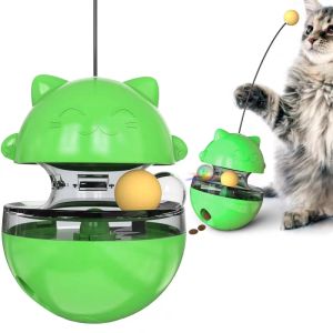 Cat Tumbler Toy Cat Food Dispensing   逗猫棒摇摇漏食不倒翁耐咬益智磨牙训练用品