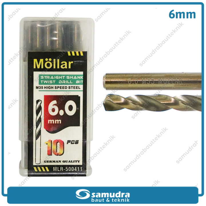 Mollar Mlr Mata Bor Cobalt Mm Besi Stainless Hss Mm Satuan Lazada Indonesia