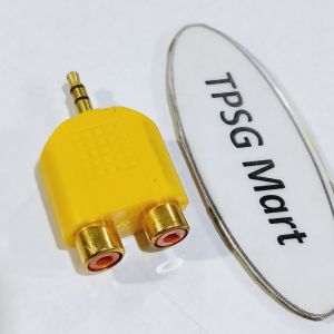 Đầu chuyển âm thanh 1 ra 2 / Chuẩn 3.5 ly ra 2 AV Cái (Nhiều màu)