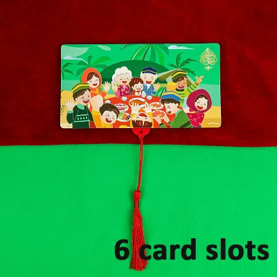 Feimefeiyou Angpau Packet 2024 折叠红包 Sampul Duit Raya Festival Hari Raya Folding Packets Green Envelope Eid Mubarak Angpao 2024红包 紅包封 龙年红包