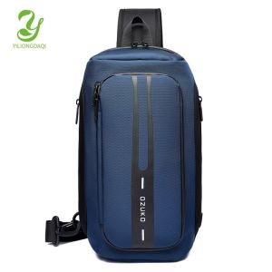 Ozuko Men Waterproof Shoulder Bag Fashion Cross body Bags Anti Theft Chest Pack