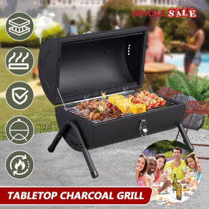 Double Sided Foldable Chimney Charcoal Grill Stove BBQ Outdoor Tabletop Barbecue Grills Camp / Berbeku Bakar Boleh Lipat