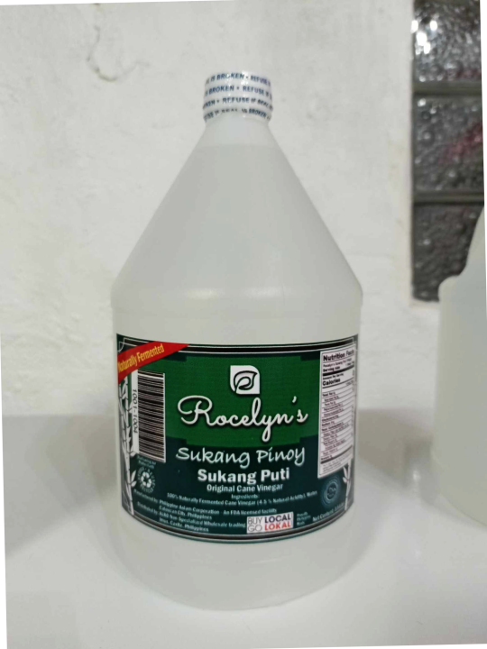 SUKANG PUTI PURE 1 GALLON - ROCELYN'S SUKANG PINOY - 100% PURE AND ...