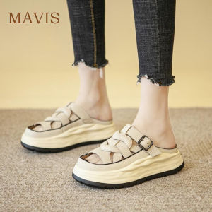 Summer Fashion Hollow out Slippers for Women Versatile External Wear Sandals Soft Sole Buckle Sandals