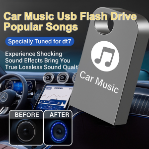 【Car Music USB Flash Drive】High Quality Popular Songs USB Flash Drive 64GB Popular Stored Songs Non-Destructive Music Flash Drive