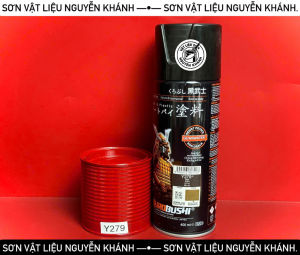 🔴 Sơn xịt Samurai Kurobushi - Màu Đỏ Y279 (Red) – 400ml
