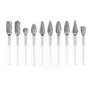 10PCS Tungsten Carbide 3x6mm Drill Bits Rotary Burrs Metal Diamond Grinding Woodworking Milling Cutters For Drill Bits