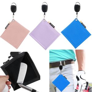 JULIA with Carabiner Hook Golf Towel Microfiber Square Golf Balls Cleaning Towel Golf Accessories Double-sided Golf Club Towel Golf Club Head
