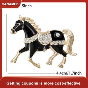 【CANAMEK】 Tòa án cổ điển phong cách men phi nước Đại Chiến tranh Ngựa trâm cài pins cho phụ nữ quần áo phụ kiện người đàn ông thời trang phù hợp với ve áo Corsage